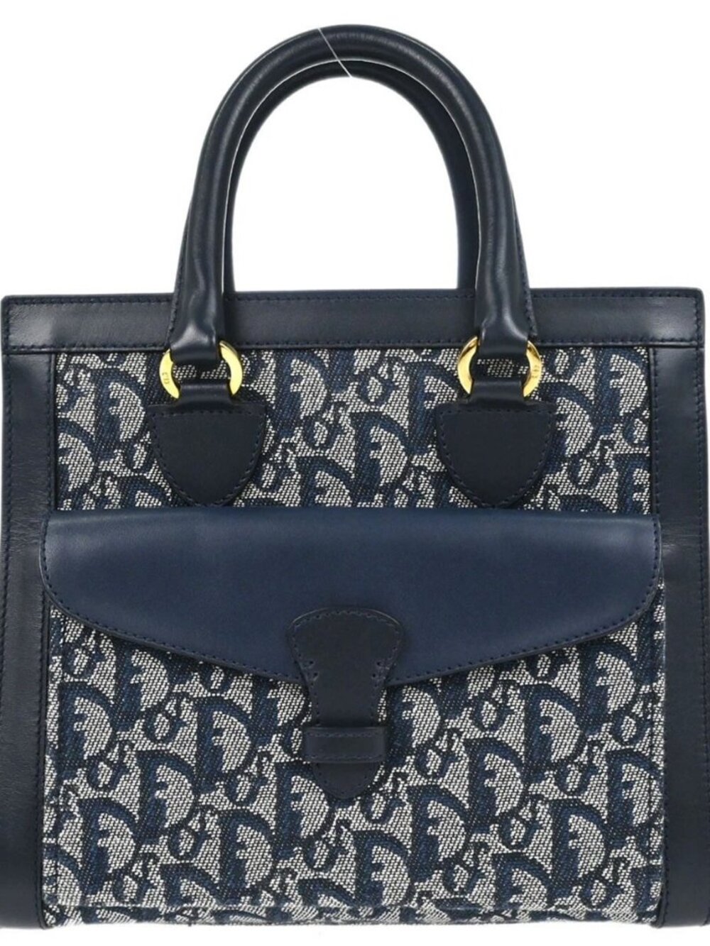 Christian Dior Navy Trotter Tote Handbag BOB0092 198279